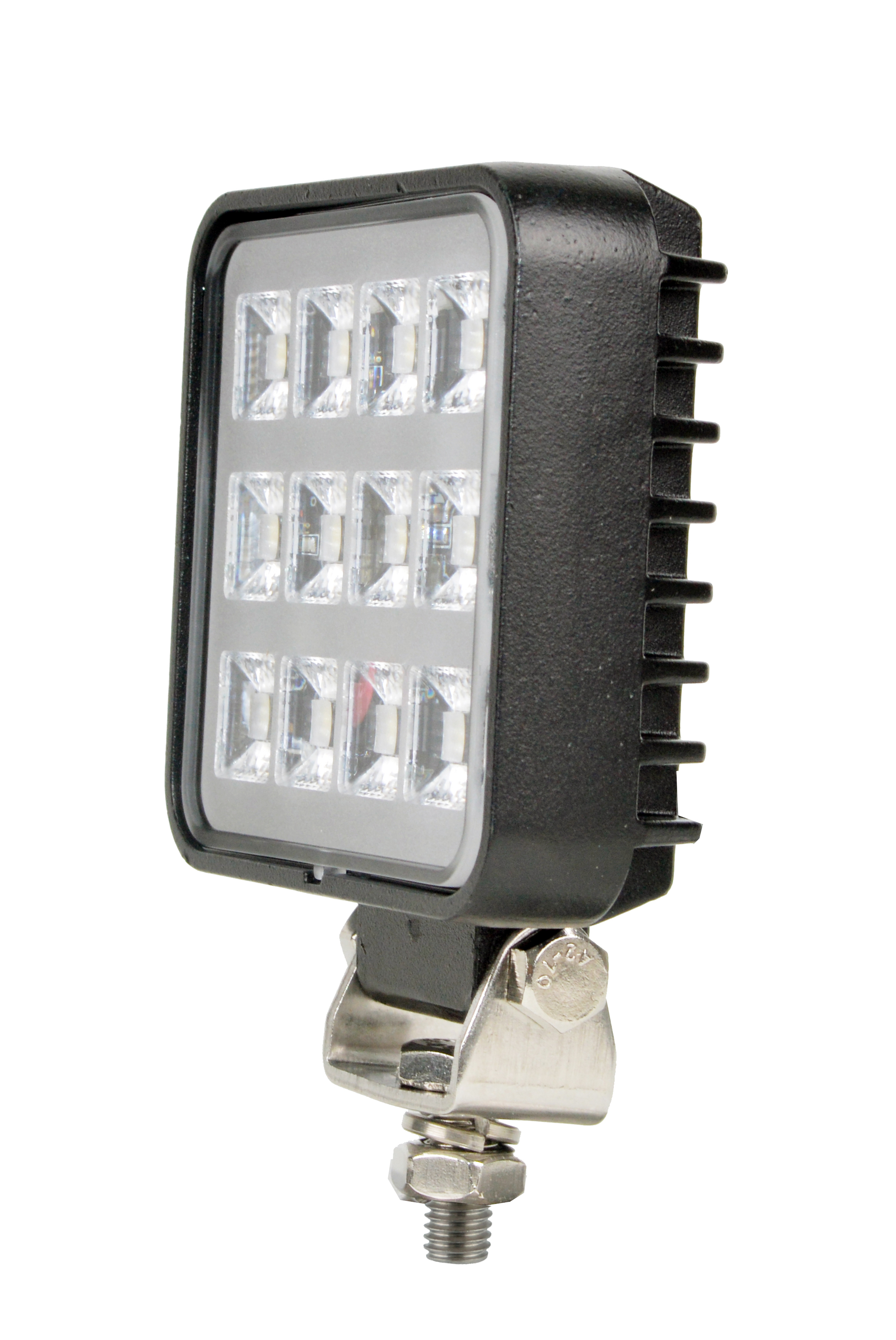 Foco de trabajo LED cuadrado de 12W con pasamanos
