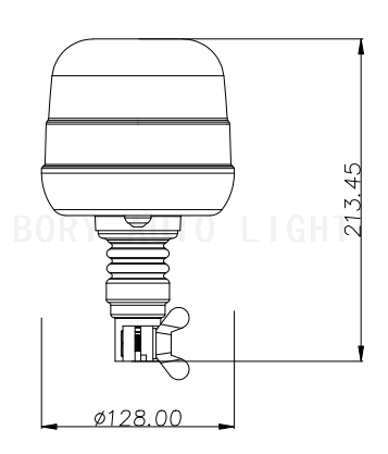 Baliza giratoria LED ECE R65 Poste flexible